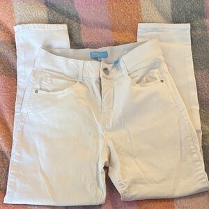 Draper James Cream Ankle Pants
